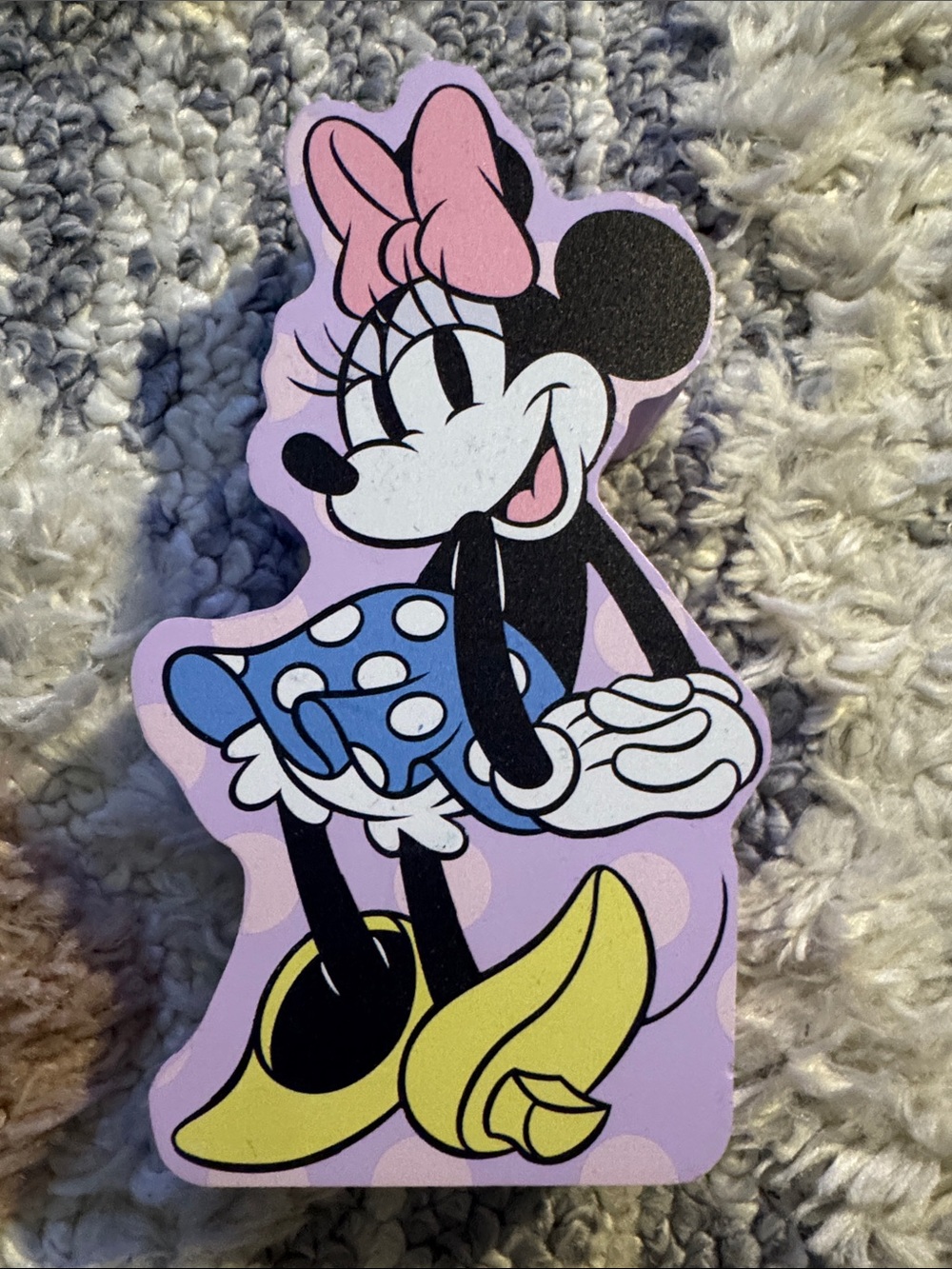 Disney Lavender Minnie Silhouette MDF Block